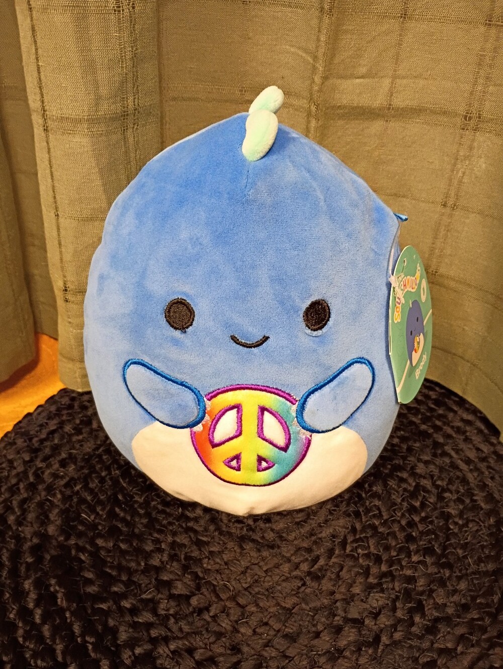 NWT Original Squishmallows Brody (Peace Sign) The Dinosaur 1st To Market 7.5"